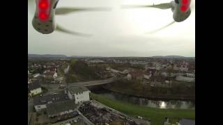 preview picture of video 'Taubenbesuch über Bad Oeynhausen  DJI Phantom 2'