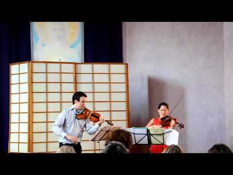 Jean-Baptiste Poyard & Stephanie Park, violons. Wieniawsky caprice n°1
