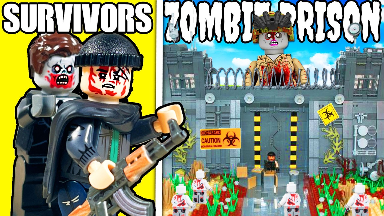 I built a LEGO ZOMBIE PRISON FORTRESS!