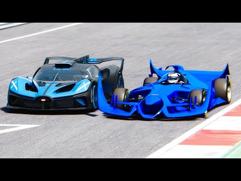 Bugatti F1 2030 Concept vs Bugatti Bolide at Monza GP