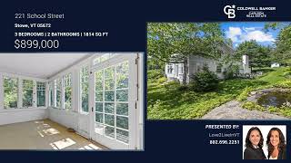 221 School Street Stowe, VT |