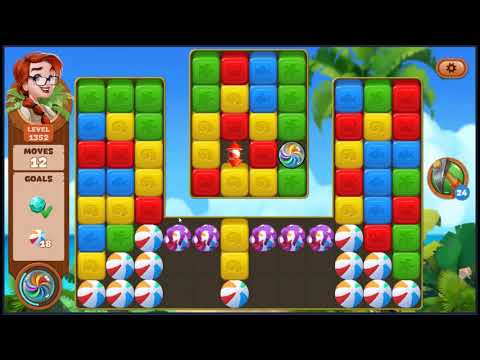 Lost Island Blast Adventure Level 1352 - NO BOOSTERS 🏝️ | SKILLGAMING ✔️