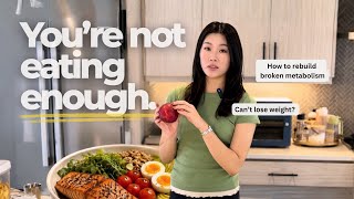 How to eat ENOUGH and why eating more will help you lose weight.