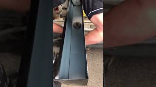Our seamless gutter machine in action. 