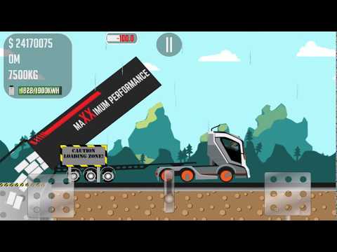 The game about trucker Joe is transporting bricks to a printing house