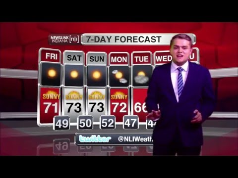 Newslink Indiana Evening Weather 4/14/16 - Caleb Saylor