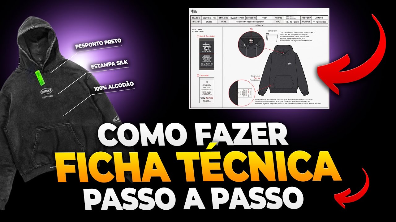 COMO FAZER UMA FICHA TÉCNICA PARA SUA MARCA DE ROUPAS - PASSO A PASSO