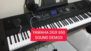 Yamaha DGX-650 Full Sounds Demo | Piano, Guitar, Strings, Synth & More | (No Talking)