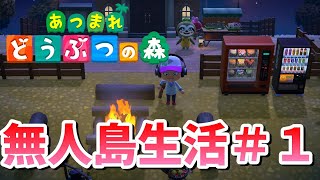 【あつ森/あつまれどうぶつの森】無人島生活＃１