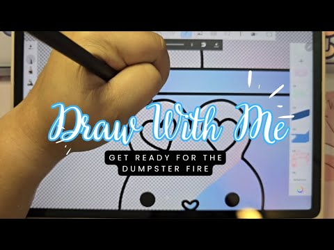 DRAW WITH ME Get Ready For The Dumpster Fire! | Studio Vlog #45