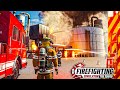 FIREFIGHTING SIMULATOR #6: Großbrand im Industriegebiet: Chemiepark brennt | Feuerwehr - The Squad