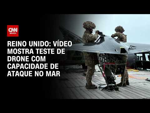 Marinha britânica testa drone com capacidade de ataque no mar; veja | CNN BRASIL