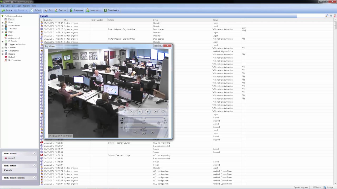 Net2 Software - CCTV Integrations