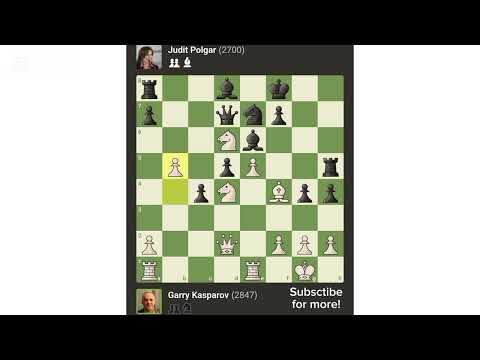 Garry Kasparov vs Judit Polgar | Eurotel World Chess Troph Prague (Czech Republic) 2002