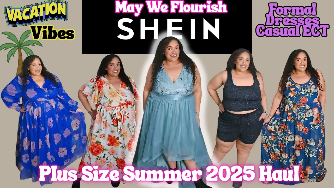SHEIN Plus Size Haul|Cute Summer Plus Size Clothes|Plus Size Clothing Haul|SHEIN Curve|Tasha StJames