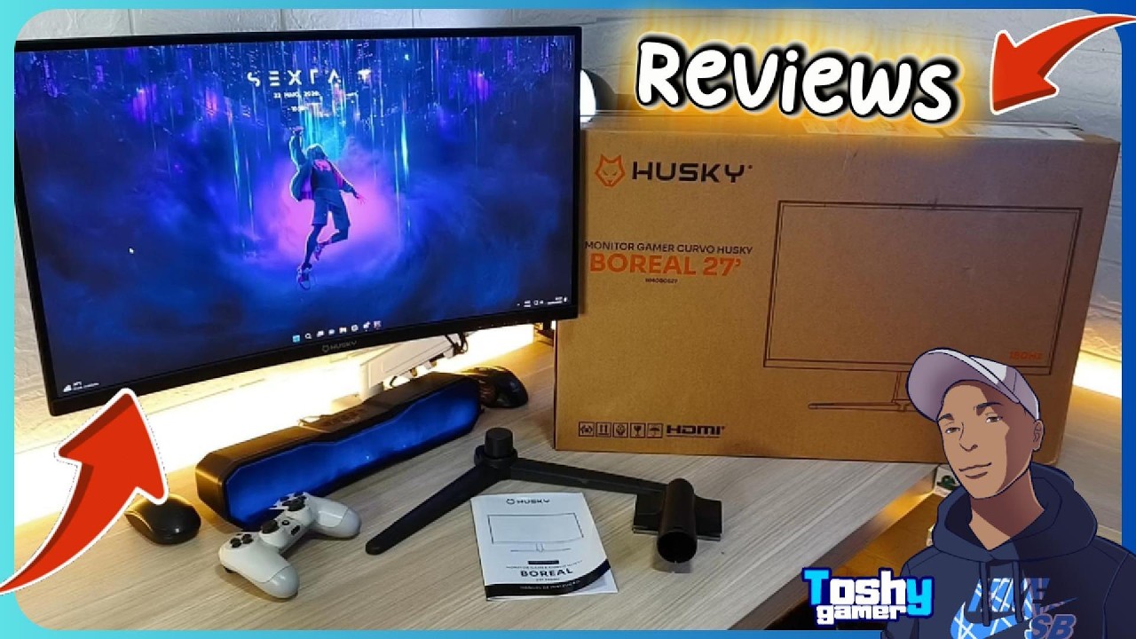 ✨Husky Boreal 27 - Monitor Curvo 180Hz Unboxing Completo - Review #reviews #husky