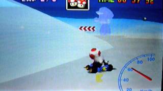 MK64 - former world record on Frappe Snowland - 2'00''82 (NTSC: 1'40''48)