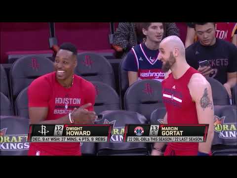 Dwight Howard Rockets 20pts 7rebs vs Wizards (2016)