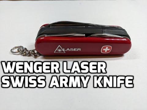 Wenger Laser Pointer Tool Discontinued Swiss Army Knife Unboxing and Review