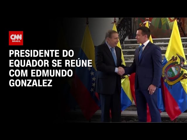 Presidente do Equador se reúne com Edmundo Gonzalez | CNN NOVO DIA
