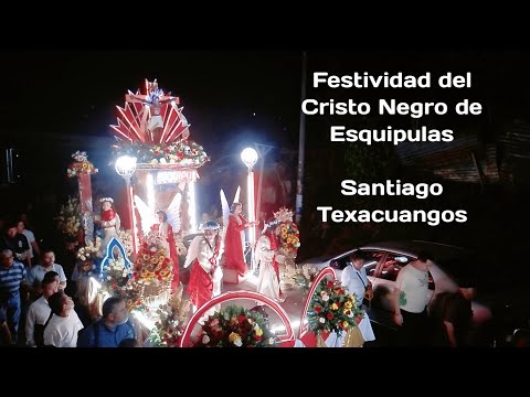 Festividad del Cristo Negro de Esquipulas en Santiago Texacuangos, Solemne Procesión 