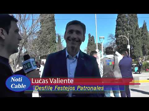 LUCAS VALIENTE, legislador dptal en el festejo de Pozo del Molle.