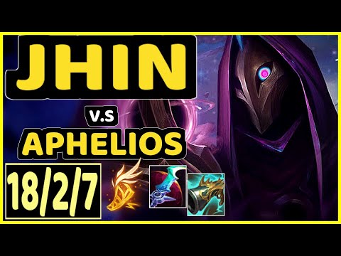 LODIK (JHIN) vs APHELIOS - 18/2/7 KDA BOTTOM ADC GAMEPLAY - EUW Ranked GRANDMASTER