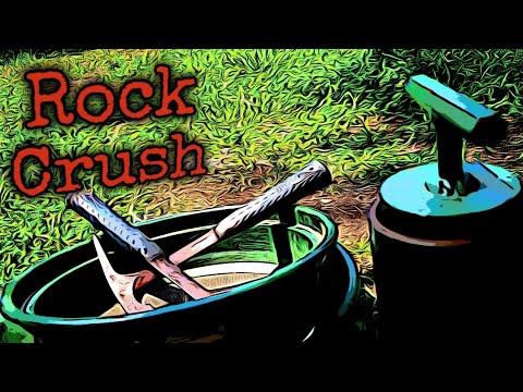 Breaking and Crushing Rocks looking for Gold