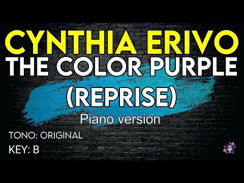 Cynthia Erivo - The Color Purple (Reprise) - Karaoke Instrumental