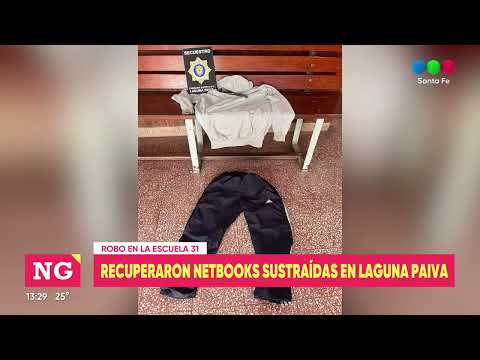 Recuperaron distintos elementos robados en una escuela de Laguna Paiva