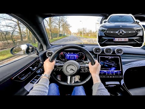 Mercedes GLC 2023 300 4MATIC | POV test drive | Acceleration | 2.0L 258 hp AWD | AMG Line