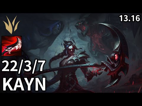Kayn Jungle vs Ekko - KR Master | Patch 13.16
