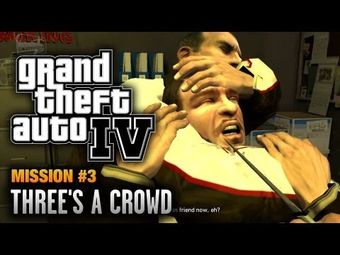 GTA 4 - Mission #3 - Three's a Crowd (1080p)