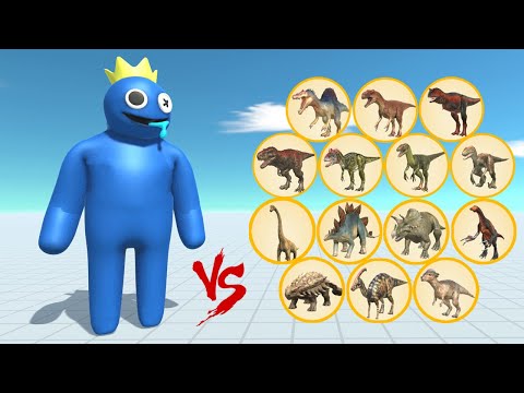 Blue Rainbow Friends.EXE vs All Units Dinosaurs - Animal Revolt Battle Simulator