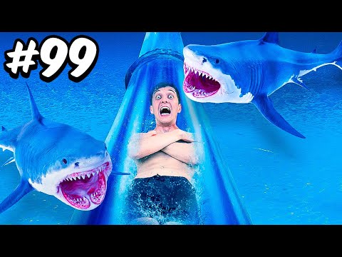 100 WASSER RUTSCHEN in 24 STUNDEN rutschen! 😱