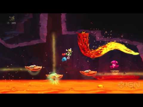Rayman Legends Walkthrough: Olympus Maximus - The Great Lava Pursuit
