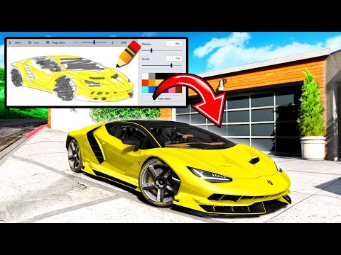 GTA 5 but EVERYTHING I Draw Turns REAL!