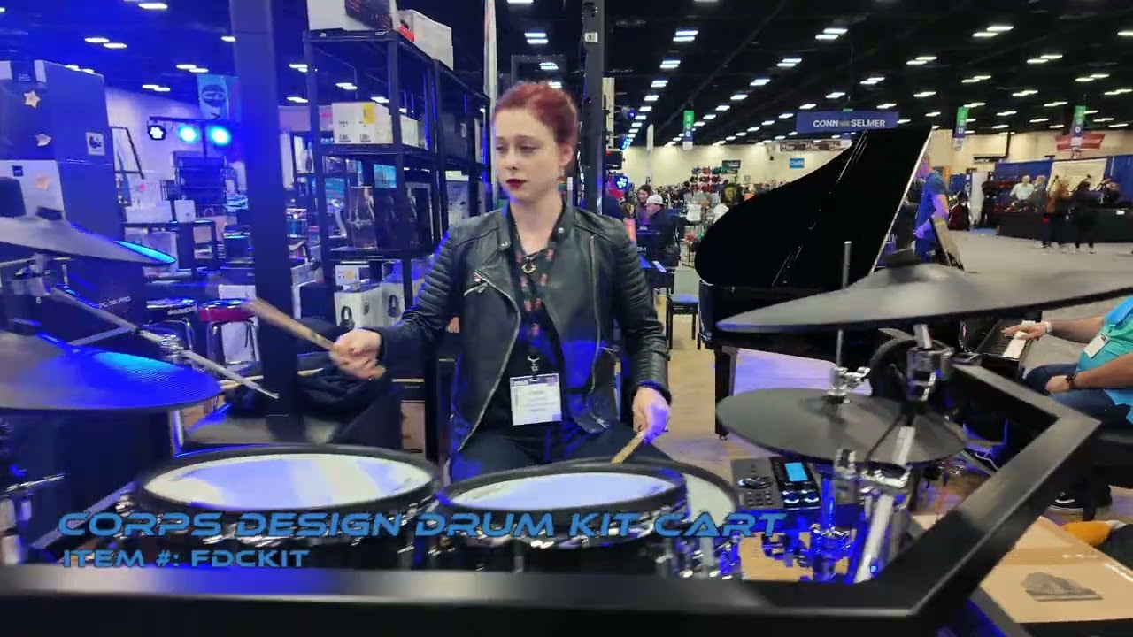 Corps Design Drum Set Cart in Action