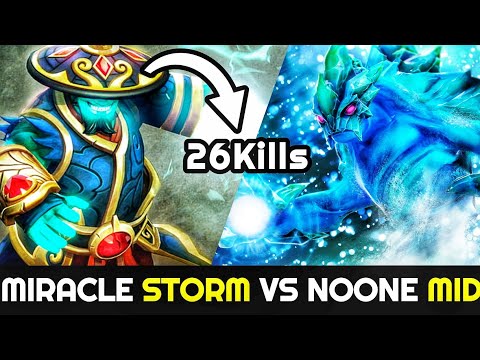 Miracle Storm Spirit is back? Miracle vs Noone Crazy Mid Lane Battle 7.24 Dota 2