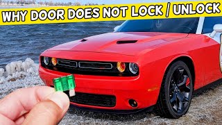 Why Door Does Not Lock Unlock On Dodge Challenger