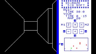 Sharp MZ-700 Game: 3D Maze (1983)