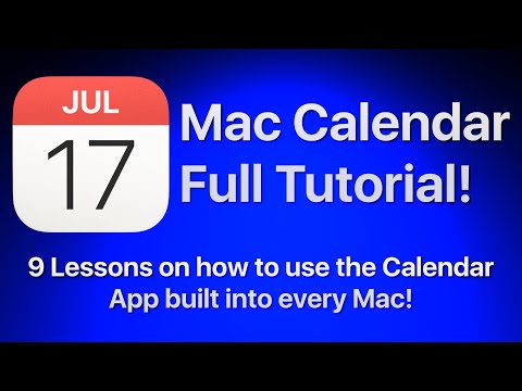 How to use the Mac Calendar App - Full Tutorial!