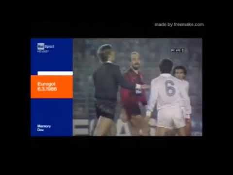 Real Madrid - Neuchatel Xamax 3-0 - Coppa U.E.F.A. 1985-86 - quarti di finale  - andata