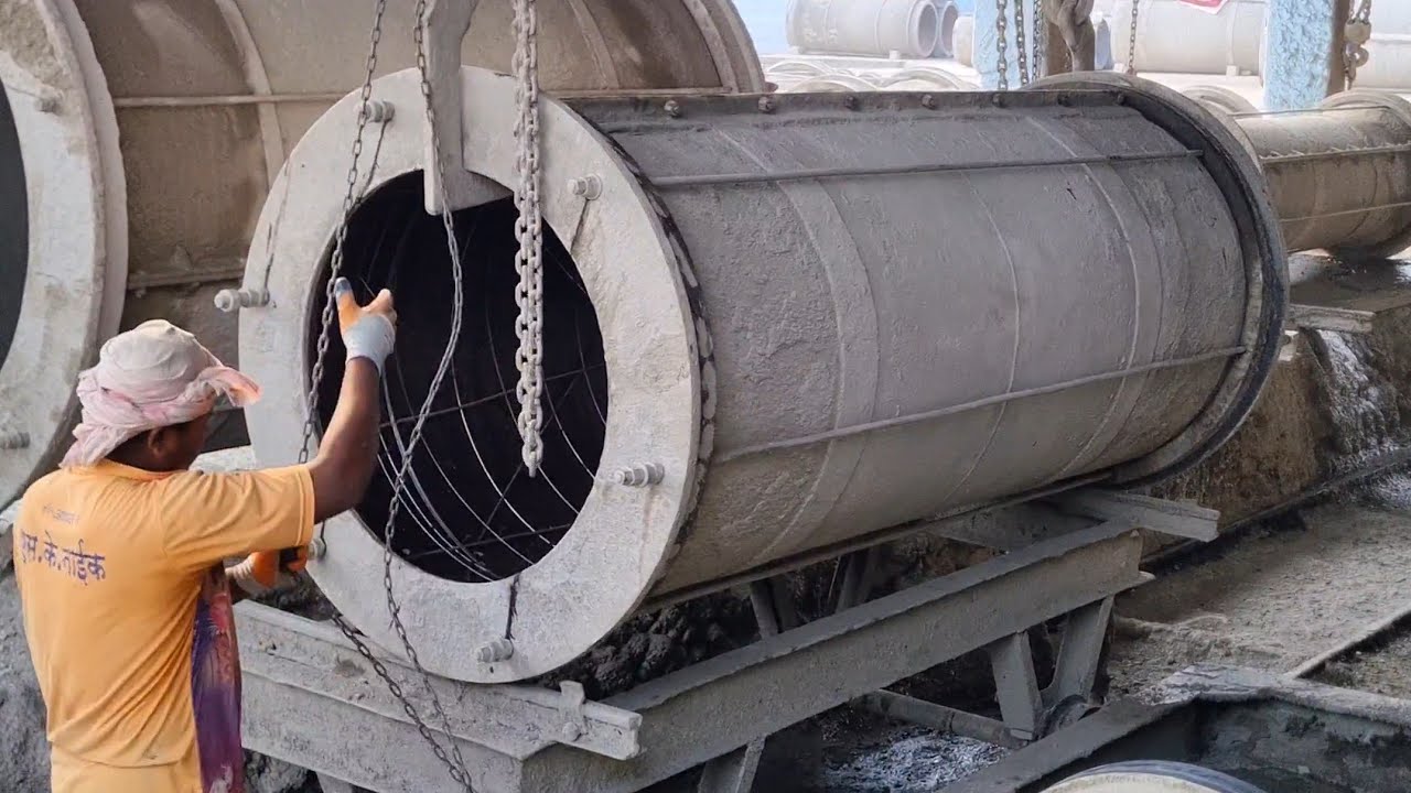 RCC  Hume Pipe  Making Amazing Process In Factory 😮🇮🇳
