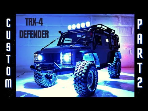 TRAXXAS TRX4 DEFENDER Body Assembly How to Fit Accessories Body Parts Upgrades & Light Kit Part 2
