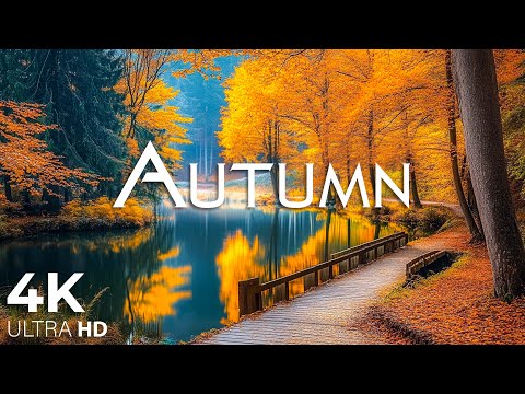 11 HOURS of 4K Enchanting Autumn Nature Scenes + Relaxing Piano Music for Stress Relief