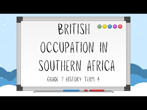 WeLearn History:  British Occupation Grade 7