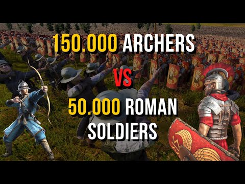 150.000 Archers vs 50.000 Roman Soldiers - Ultimate Epic Battle Simulator 2 | UEBS 2