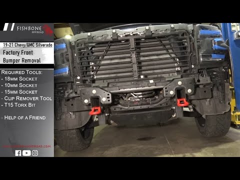 19-21 Chevy Silverado Factory Front Bumper Removal - HOW TO