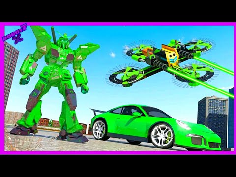 Drone Robot Car Transforming games 2021 Android gameplay
